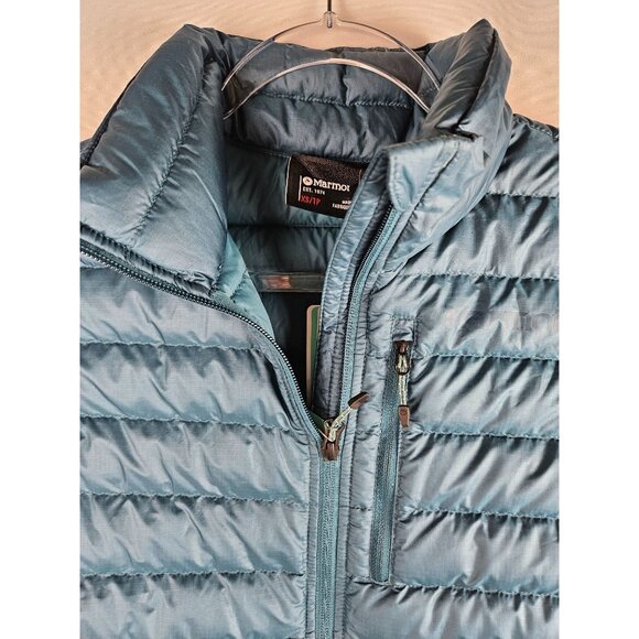 NEW!! Marmot Highlander Womens Down Vest XS Green Insulated Lightweight Packable - Picture 3 of 16